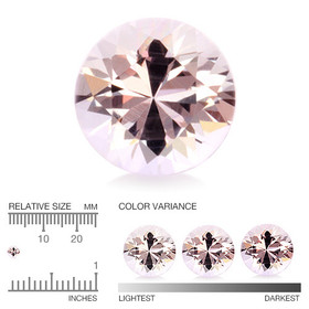 Morganite 3,8 mm / 0,2 ct round