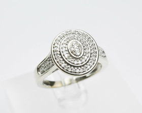 Vintage white gold diamond ring 