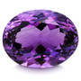 luonnollinen ovaali Ametisti  Brasiliasta  4,1ct  kuvallisella aitoustodistuksella