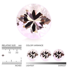 Morganite 3,9 mm / 0,2 ct round
