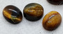 valikoituja tiger eye / tiikerin silmä 7kpl 8-10 mm / 2-3 ct ovaali