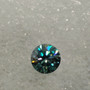 Moissaniitti 6 mm / 0,7 ct harvinaisempi sinertävän  vihreä sävy