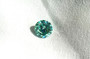 Moissaniitti 6 mm / 0,7 ct harvinaisempi sinertävän  vihreä sävy