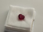 Rubiini 7,1 mm / 1,9 ct sydän kuvallinen GRA aitoustodistus