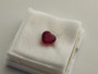 Rubiini 7,1 mm / 1,9 ct sydän kuvallinen GRA aitoustodistus