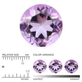 Amethyst 1,4 mm /  0.01 ct round