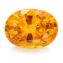 kirkkaan oranssi SAFIIRI 6,2 mm / 0,9 ct ovaali kuvallisella aitoustodistuksella