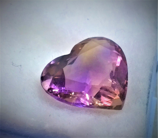 Ametriini 16 x 14 mm / 9 ct sydän