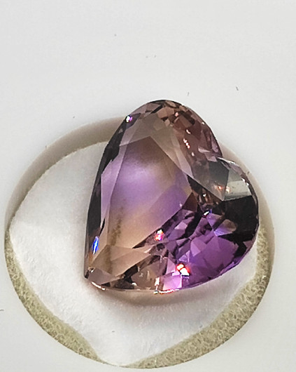 Ametriini 16 x 14 mm / 9 ct sydän