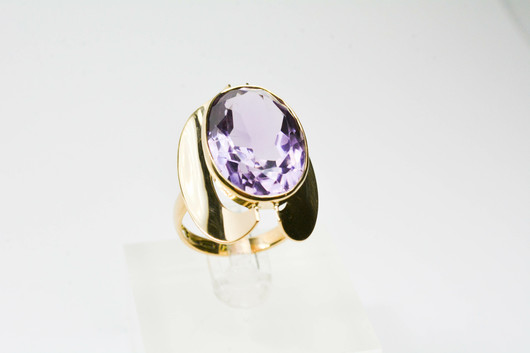 Vintage jalokivi / kultasormus / Eino Westerback, designer Eero Rislak