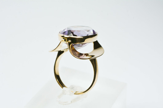 Vintage jalokivi / kultasormus / Eino Westerback, designer Eero Rislak
