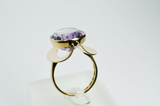 Vintage jalokivi / kultasormus / Eino Westerback, designer Eero Rislak