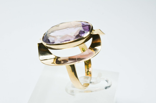 Vintage jalokivi / kultasormus / Eino Westerback, designer Eero Rislak