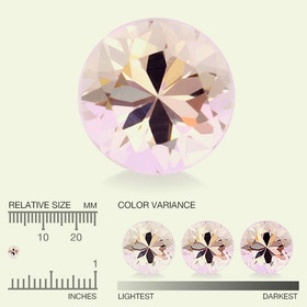 Morganite 3,4 mm / 0,13 ct round