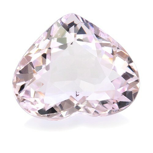 Morganiitti 8 x 7 mm / 1,4 ct sydän kuvallisella aitoustodistuksella