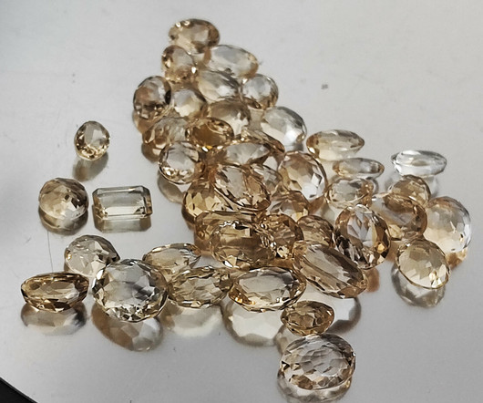 Citriini 9 x 6 mm / 2 ct ovaali