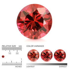 Rubiini briljantti 1,75 mm / 0,02 ct pyöreä