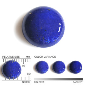 Lapis lazuli 9 mm / 2,9 ct round