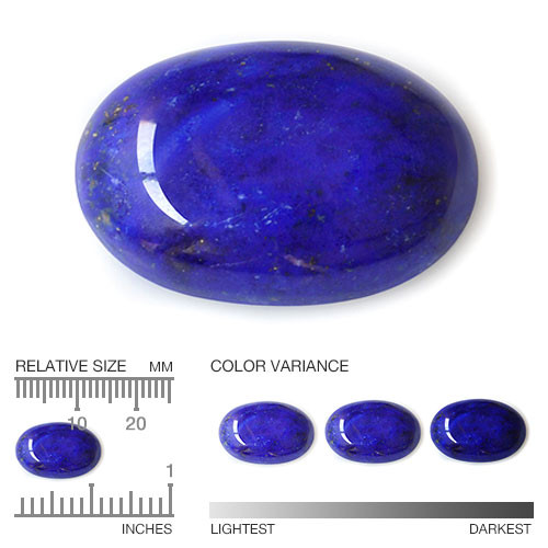 Lapis Lazuli , sähkönsininen 14mm