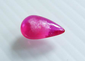 Ruby 13 ct bicolor pear