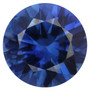Kirkas sininen safiiri 2,1 mm / 0,05 ct pyöreä