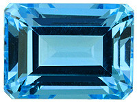 Topaz 8 x 6 mm / 2 ct emerald cut