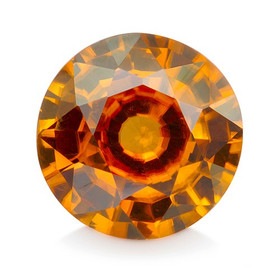 Zircon 7,3 mm / 1,9 ct pyöreä kuvallisella aitoustodistuksella