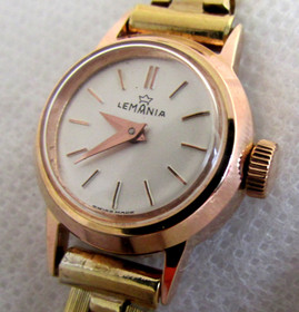 Lemania , vintage mekaaninen kello huollettuna