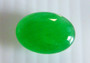 Green chalsedony 3 ct oval
