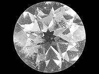 Pollucite 0,7 ct round with certificate