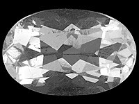 Pollucite 0,5 ct with certificate