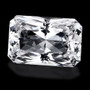 Danburite VVS 1,7 ct radiant cut with certificate