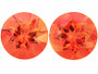 Oranssi Andesiini jalokivipari 5mm / 0,8 ct pyöreä