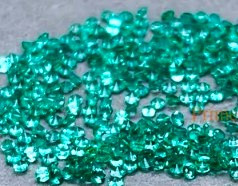 Emerald  ( synt. ) round 3mm / price for 3pcs