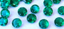 Emerald  ( synt. ) round 3mm / price for 3pcs