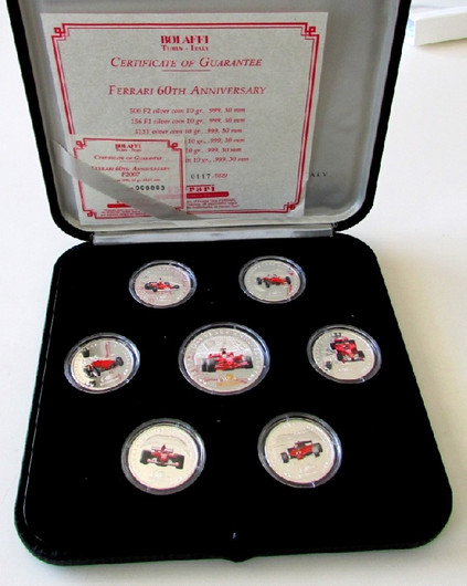 Ferrari 60th years anniversary coins set