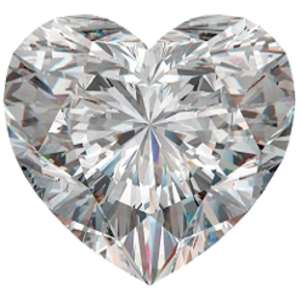 0.5 Carat Diamond, heart Cut, Color G, Clarity VVS1 / GIA