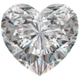 Diamond 0.5 ct heart cut G/VVS1 GIA certificate