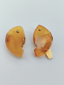 Vintage Baltic amber silver Cufflinks