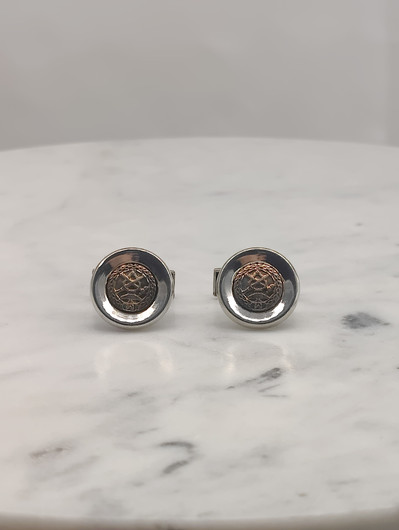 Vintage silver tie pin and cufflinks set