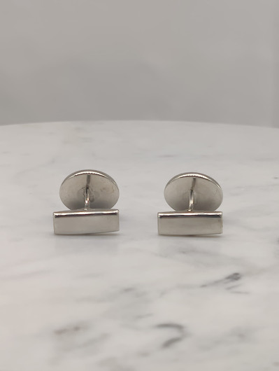 Vintage silver tie pin and cufflinks set