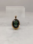 Vintage gold pendant with synthetic spinel