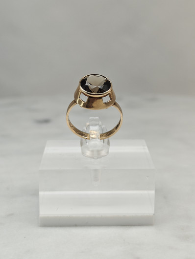 Vintage Quartz gold ring  