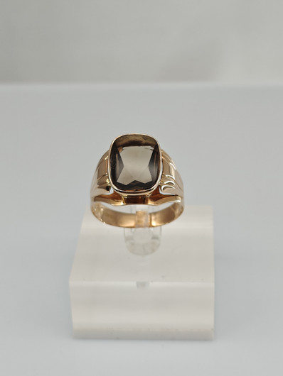 Vintage Quartz gold ring  