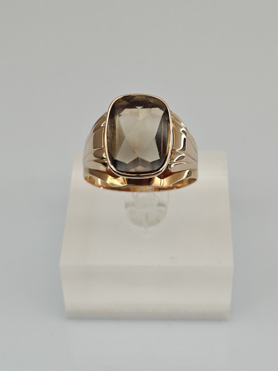 Vintage Quartz gold ring  