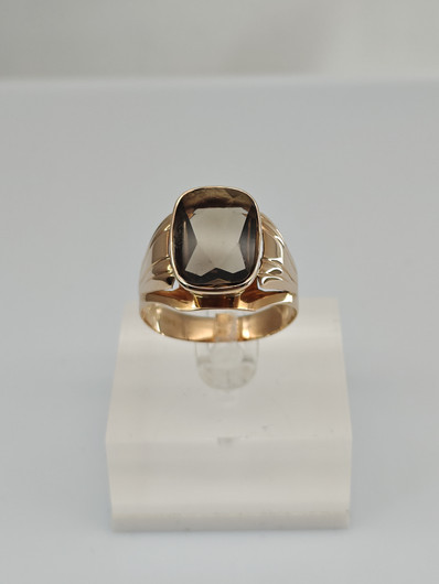 Vintage Quartz gold ring  