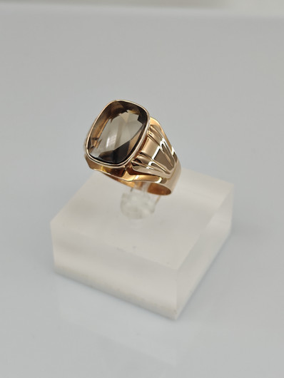 Vintage Quartz gold ring  