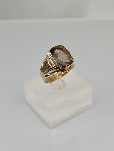 Vintage Quartz gold ring  