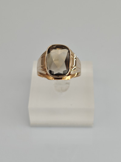 Vintage Quartz gold ring  