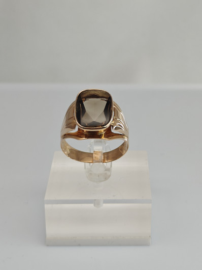 Vintage Quartz gold ring  
